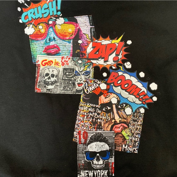 Rutherford Fall Winter 2021 Crewneck Black Pullover Graphic Sweatshirt - Large - Picture 4 of 6